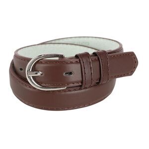 CTM Kid's Leather 1 inch Basic Dress Belt